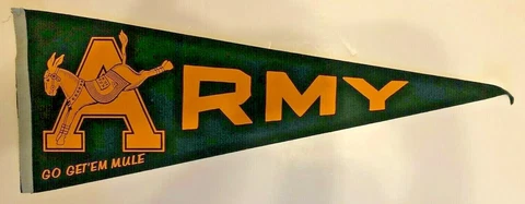 ARMY BLACK KNIGHTS COLLEGE FOOTBALL 1950'S VINTAGE PENNANT MINT Cover