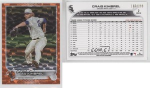 2022 Topps Series 1 Orange Foil /299 Craig Kimbrel #2