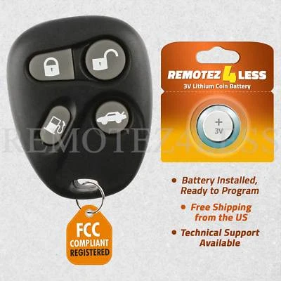 Keyless Entry Remote for 1998 1999 2000 Cadillac Deville Car Key Fob Control - Image 1 of 4