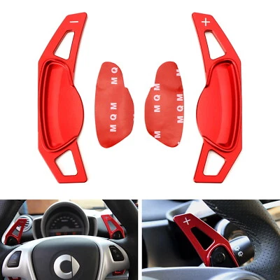Extensão de câmbio de volante de alumínio vermelho para 08-18 Smart Fortwo For4 - Imagem 1 de 4