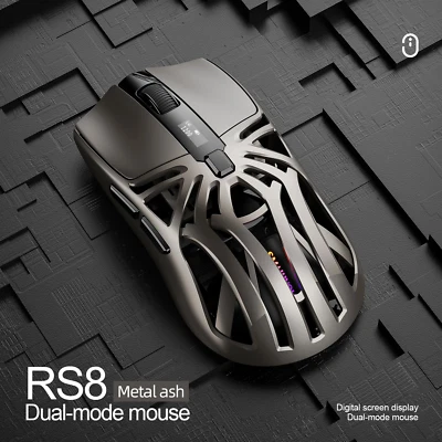 SMAILWOLF RS8 Gaming Mouse Bluetooth Wireless 3-Mode Lightweight Hollow 1K - Image 1 of 4