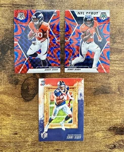 Jerry Jeudy Rookie Lot (3) RC Mosaic Chronicles NFL Reactive Blue Jerry Jeudy - Bild 1 von 2