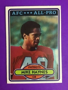 1980 TOPPS FOOTBALL SET BREAK CARD # 415 Mike Haynes NM/MT - Picture 1 of 2