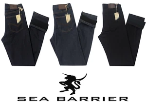 Jeans uomo termico dalla 46 alla 62 denim interno pile caldo strech SEA BARRIER - Imagen 1 de 4