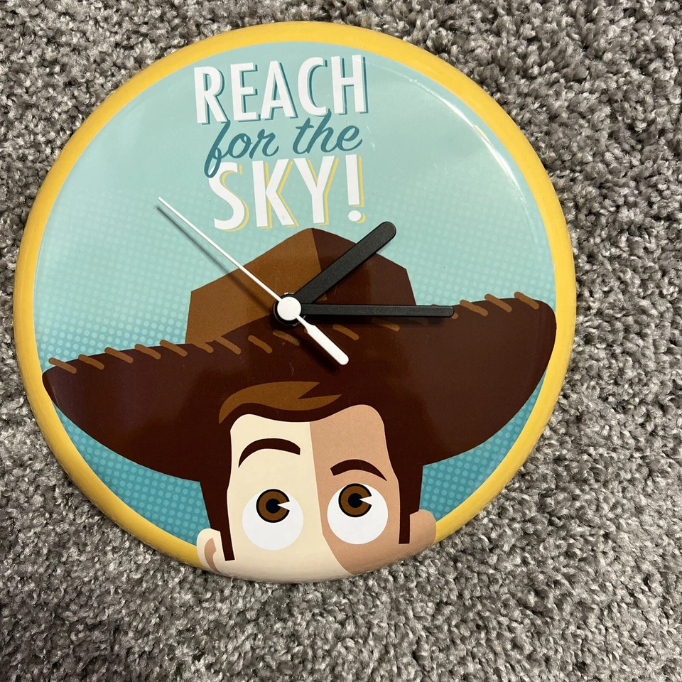 Hallmark Wall Clock - Reach For The Sky! - Woody - Toy Story - Disney Pixar - Image 1 of 1