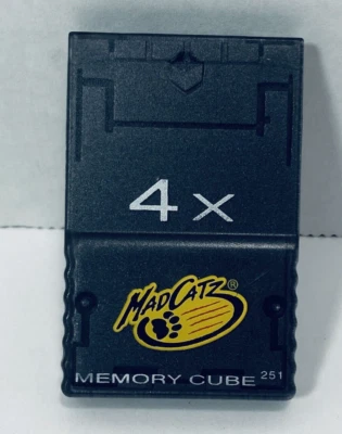 Mad Catz Black Memory Cube 4X 251 卡任天堂 GameCube 未测试的设备 — 第 1/4 张图片