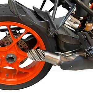 KTM 1290 Super Duke R GT RR Evo Slash Cut Exhaust Silencer Slip On 2014-2023 - Picture 1 of 4