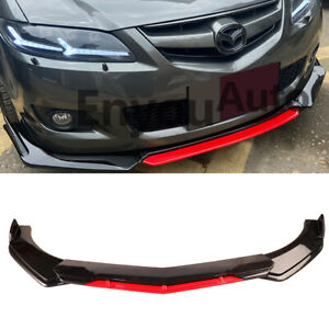 For Mazda CX-3 CX-5 CX-50 CX-9 Front Bumper Lip Spoiler Splitter Black Red