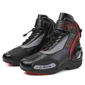 Men Women Motorcycle Boots Off-Road Racing Boots Motorbike High Top Riding Shoes