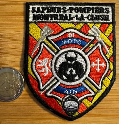 ECUSSON PATCH SAPEURS POMPIERS MONTRÉAL LA CLUSE SDIS 01. (ÉCU 67) - Imagen 1 de 3