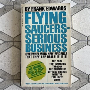 Fliegende Untertassen - Serious Business von Frank Edwards (1966) Bantam Taschenbuch Buch - Bild 1 von 5