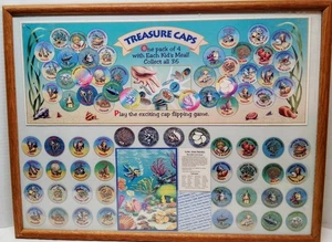 Vintage 94 LONG JOHN SILVERS Store Display Treasure Caps Restaurant Advertising - Picture 1 of 13
