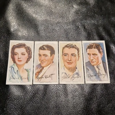 4x 1938 Player Film Stars Third Series Cigarette Cards - Image 1 of 2