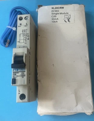 Proteus RCBO C20 20A XL20CRW 30mA - Image 1 of 2