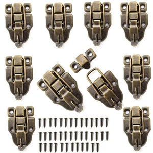 10PCS Metal Duckbilled Box Hasp Lock Toggle Latch Catch for Wooden Case Boxes... - Picture 1 of 4