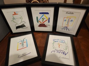 Lot of 5 Vintage 2003 Pablo Picasso Ikea Exclusive Lithograph Print Repro Rare - Picture 1 of 9