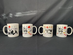 Vintage E Rosen Cow Chicken Cardinals Coffee Mug Lot Farm Country - Picture 1 of 6