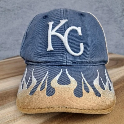 Gorra de colección Kansas City Royals con correa trasera azul juvenil talla gemelos ala de llama Foto 1 de 4