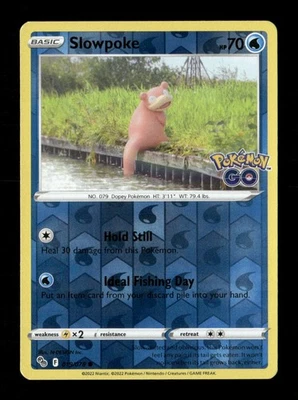 Slowpoke Reverse Holo Common Pokemon GO 019/078 NM Pokemon NM - Image 1 of 2
