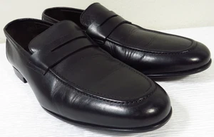 To Boot New York Herren Größe 10,5 Schwarz Leder Penny Halbschuhe Italien! - Bild 1 von 15