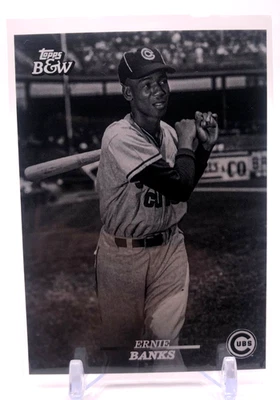 2024 Topps Black and White Ernie Banks Topps Vault SP #106 Cubs - Image 1 of 2