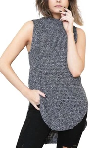 Minkpink bittersweet wool tweed mock neck tunic sweater top size XS - Picture 1 of 2