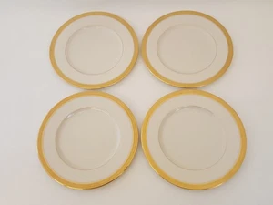 Lenox Lowell 4 salad plates P67 ivory/gold beautiful condition! - Picture 1 of 9