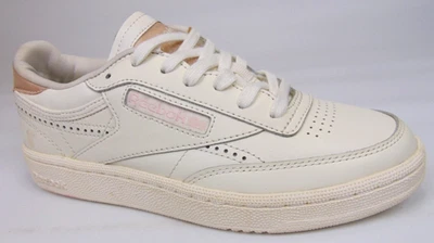NEW! Reebok Club C 85 Casual Classic Sneakers Women's Size 7.0 M, Chalk Leather - Image 1 of 4