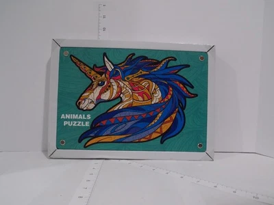动物拼图木制独角兽艺术-完整验证 — 第 1/2 张图片