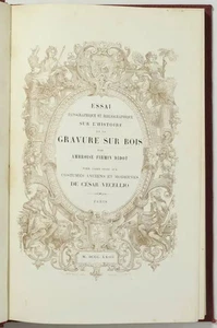 DIDOT - Gravure sur bois - Essai typographique et bibliographique - 1863 - Picture 1 of 1