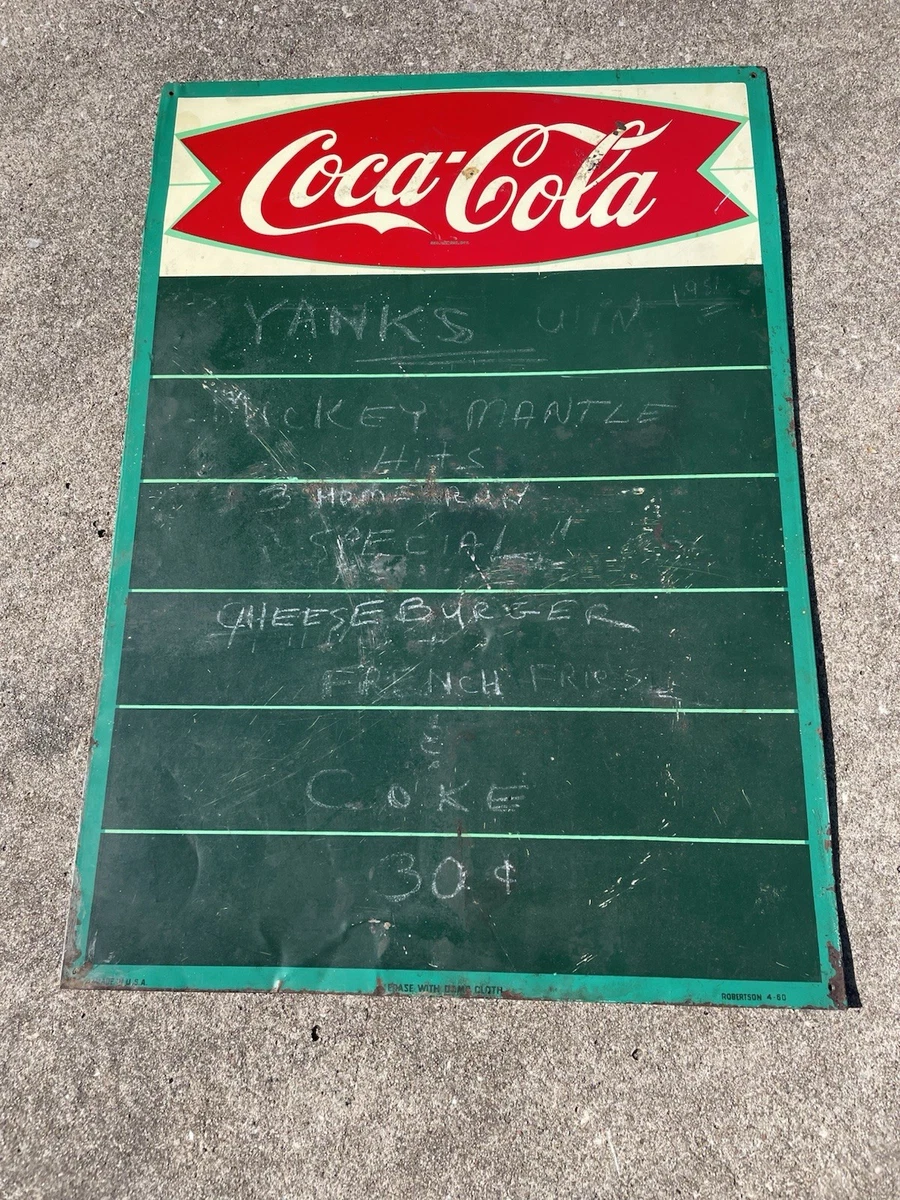 Coca Cola Chalk Board for sale | eBay