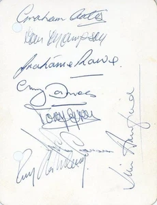 Signed 1960's Theater Star Card - Bild 1 von 1