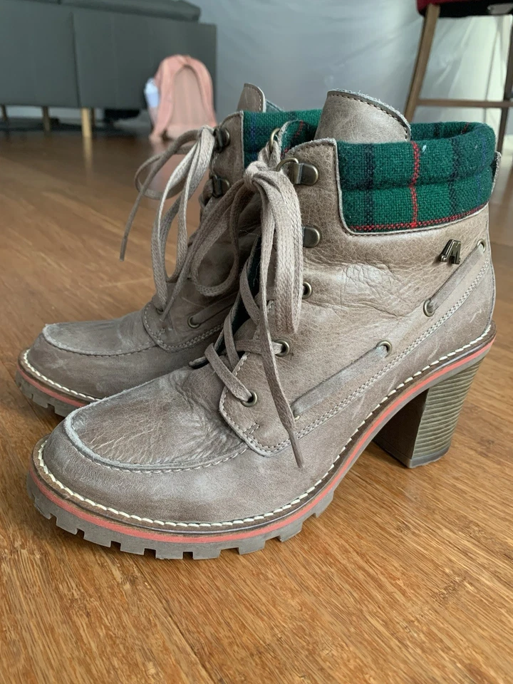 Кожаные сапоги с зажимной подошвой - Изображение 1 из 4