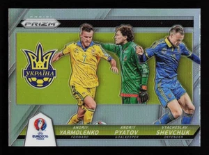 2016 Panini Prizm UEFA Euro Triple Silver #21 Pyatov/Shevchuk/Yarmolenko - Picture 1 of 2