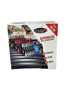 Grillbot 3-in-1 Replacement Brush Kit 9pc Stainless Nylon Brass New Open Box - Picture 1 of 9