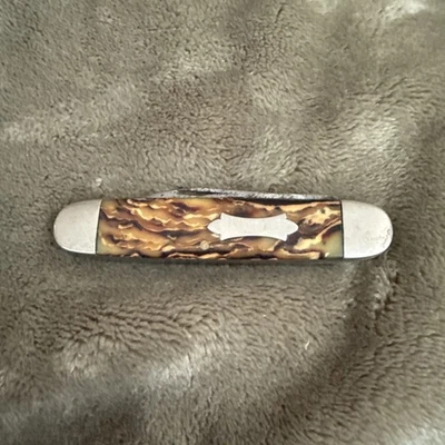 Navaja de bolsillo vintage para ganado Hibbard Spencer Bartlett Co.  Foto 1 de 4