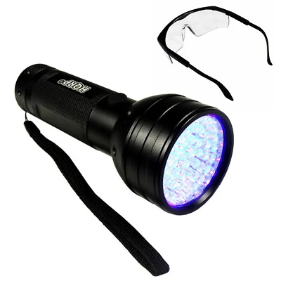 HQRP 51-LED UV Luz Negra Ultra Violeta Linterna Detector De Escorpiones - Imagen 1 de 4