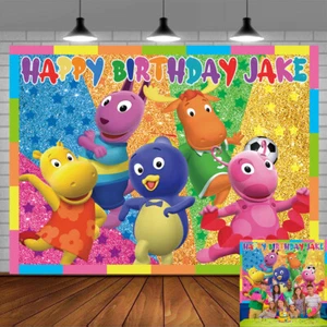 Backyardigans personalisiert individuell Banner Hintergrund Party Zubehör Geburtstagsgeschenk - Bild 1 von 6