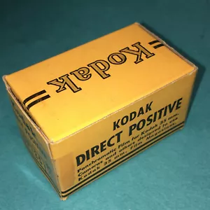 ANTIKE FILMROLLE KODAK DIRECT POSITIV SELTEN DP135 ABGELAUFEN 1950 35MM KAMERA VINTAGE - Bild 1 von 4