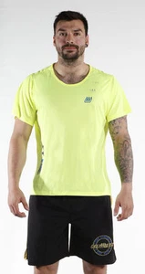 Fitwise Men's Short Sleeve T-Shirts Summer Tops Training Gym Casual Wear Yellow - Picture 1 of 3
