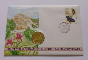 Belize 1 Dollar 1990, Cover-Stamp, Columbus three ships - Picture 1 of 4
