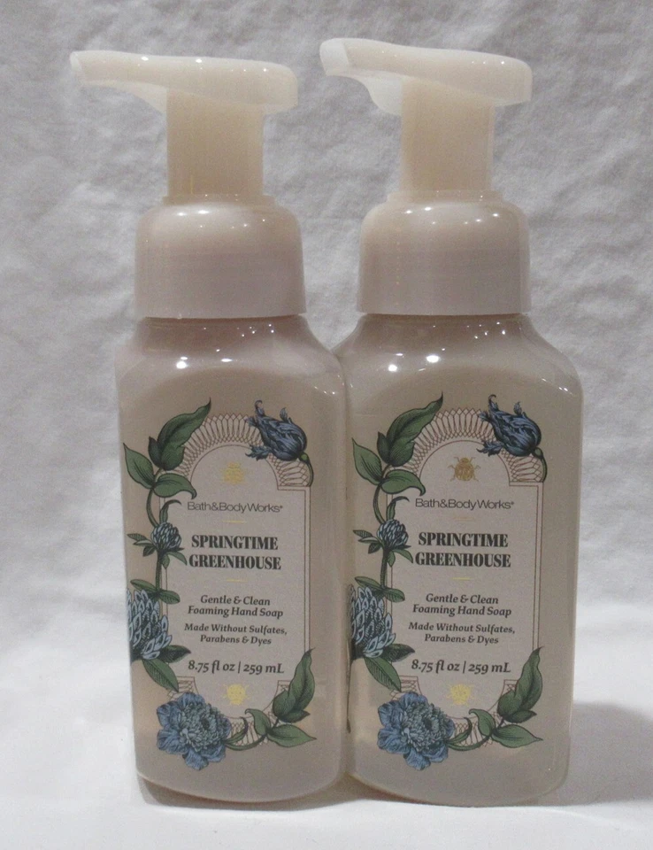 Bath & Body Works Gentle & Clean Foaming Hand Soap Lot 2 SPRINGTIME GREENHOUSE - Image 1 of 4