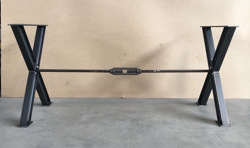 Tischgestell X-form B 600 mit Spannschloss