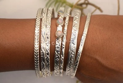 Мульти дизайн 7 набор браслетов, опал браслет 925 серебряные браслеты для женщин P12 - Изображение 1 из 4