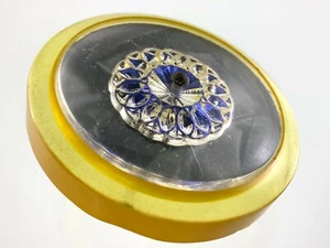Bakelite With Lucite Gray Color Garment Button 1.5in Marble Pattern 322B - Picture 1 of 6