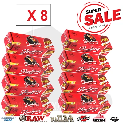 8 x Räucherröhren Tubetti XL extra lang Filter 200er 24mm Box da 200 Stimmen - Bild 1 von 3