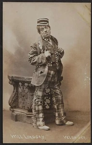 MUSIC HALL Postkarte Will Lindsay im Pearly King-Stil Kostüm - Bild 1 von 1