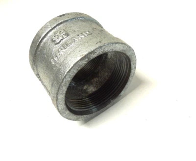 3" 150 Female NPT Coupling  Galvanized Malleable Iron Pipe Fitting MI051141GMI - Image 1 of 3