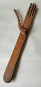 Old Wood Size Wood Glove Form Stretcher Au Bon Marche - Imagen 1 de 24