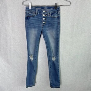 Old Navy girls button fly Super skinny jeans High Rise size 8 - Picture 1 of 4